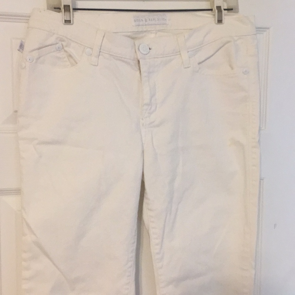 White jean pants size 12